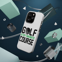 DistinctInk ToughCase for Apple iPhone, Compatible with MagSafe Charging - Golf Is MY Favorite Course
