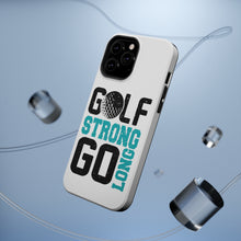 DistinctInk ToughCase for Apple iPhone, Compatible with MagSafe Charging - Golf Strong Go Long