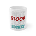 Glossy White Coffee / Tea Mug - Give Blood Play Hockey