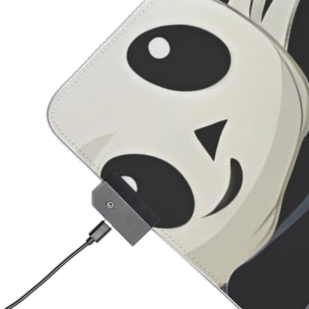 LED Gaming Mouse Pad with Ghost Skeleton Pumpkin Pattern Design for Halloween, view 24