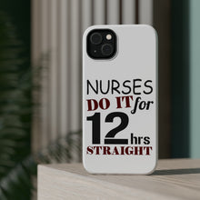 DistinctInk ToughCase for Apple iPhone, Compatible with MagSafe Charging - Nurses Do It For 12 Hours Straight