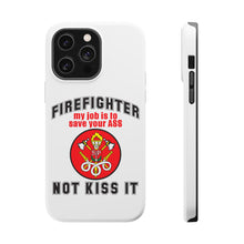 DistinctInk ToughCase for Apple iPhone, Compatible with MagSafe Charging - Firefighter - Job is to Save You