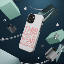 DistinctInk ToughCase for Apple iPhone, Compatible with MagSafe Charging - This Princess Wear Cleats