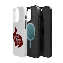 DistinctInk ToughCase for Apple iPhone, Compatible with MagSafe Charging - Proud Bunny Mom - Rabbit