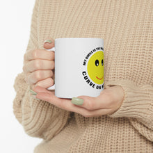 DistinctInk Glossy White Coffee / Tea Mug - My Smile Most Beautiful Curve on My Body