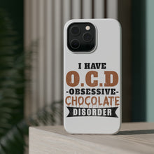 DistinctInk ToughCase for Apple iPhone, Compatible with MagSafe Charging - OCD Obsessive Chocolate Disorder