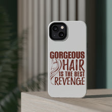 DistinctInk ToughCase for Apple iPhone, Compatible with MagSafe Charging - Gorgeous Hair is the Best Revenge