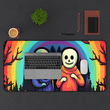 DistinctInk Desk Mat with Living Life to the Fullest Design for Halloween  LGBTQ+ Pride