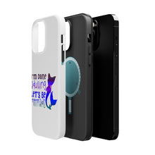 DistinctInk ToughCase for Apple iPhone, Compatible with MagSafe Charging - I'm Done Adulting Let's Be Mermaids