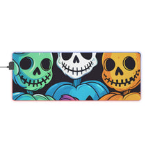 DistinctInk LED Gaming Mouse Pad with Creating Lasting Memories Design for Halloween  LGBTQ+ Pride