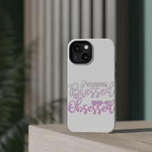 DistinctInk ToughCase for Apple iPhone, Compatible with MagSafe Charging - Stressed Blessed Make Up Obsessed