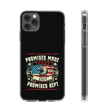 DistinctInk Hybrid (Acrylic/TPU) Clear Slim Fit Case for Apple iPhone | Trump: Promises Made, Promises Kept - Conservative