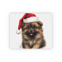 DistinctInk Mouse Pad - 1/4" Foam Rubber - Keeshonden Puppy Drawing