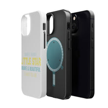 DistinctInk ToughCase for Apple iPhone, Compatible with MagSafe Charging - Twinkle Little Star Brave & Beautiful You Are