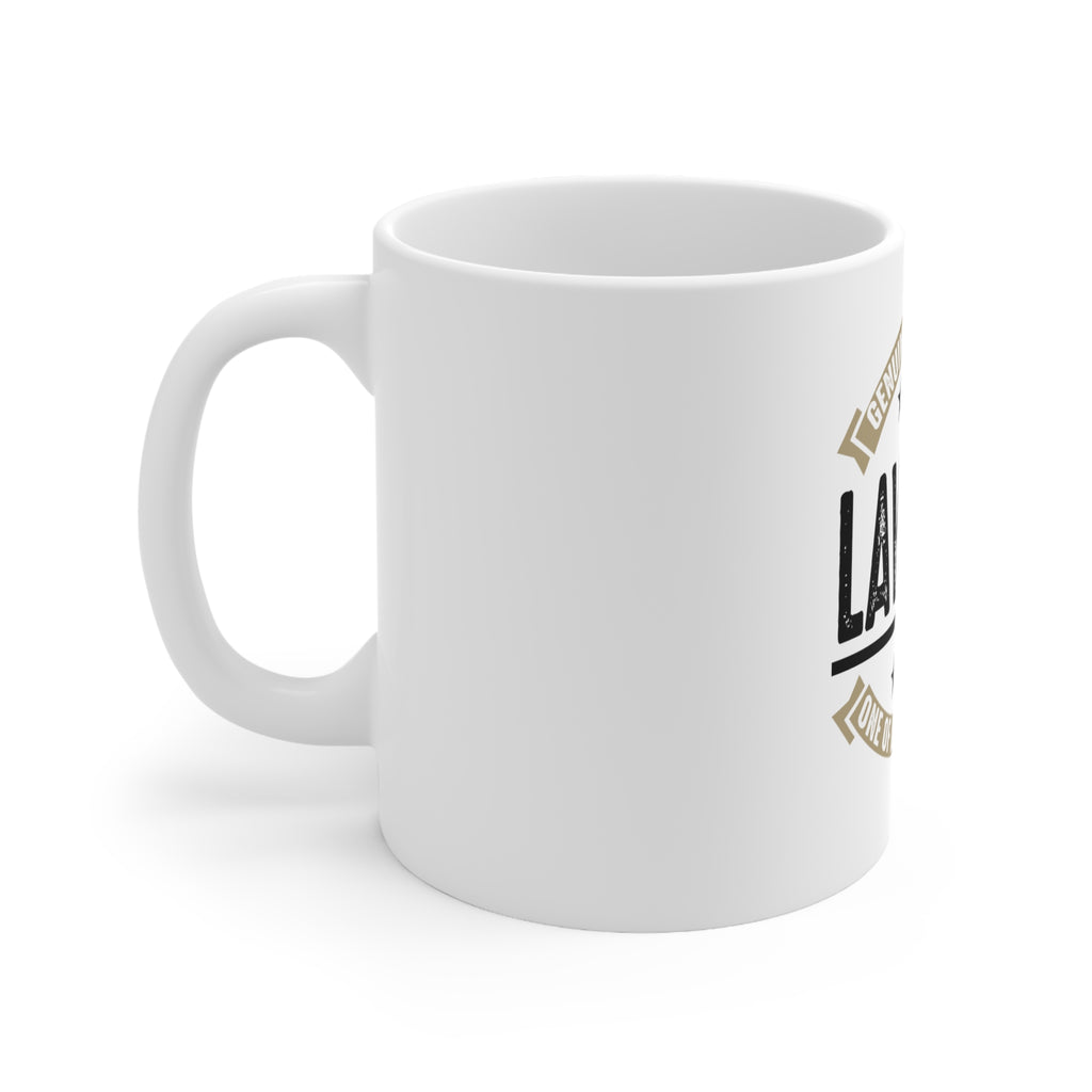 Glossy White Coffee / Tea Mug - Genuine Trusted Lawyer One of a Kind, view 2