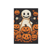 DistinctInk Garden & House Banner / Flag with Spooky Skeleton Pumpkin Patch Design for Halloween