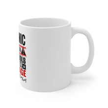 DistinctInk Glossy White Coffee / Tea Mug - Mechanic Flying Tools & Offensive Language