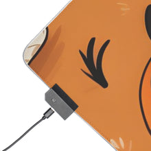 DistinctInk LED Gaming Mouse Pad with Ghost Skeleton Pumpkin Cartoons Design for Halloween
