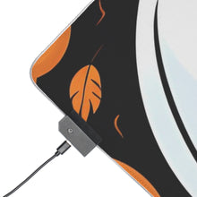 DistinctInk LED Gaming Mouse Pad with Ghost Skeleton Cartoon Pumpkin Design for Halloween