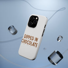 DistinctInk ToughCase for Apple iPhone, Compatible with MagSafe Charging - Dipped in Chocolate