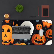 DistinctInk Desk Mat with Spooky Halloween Night Design for Halloween