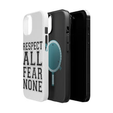 DistinctInk ToughCase for Apple iPhone, Compatible with MagSafe Charging - Respect All Fear None