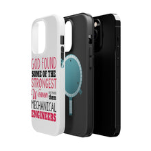 DistinctInk ToughCase for Apple iPhone, Compatible with MagSafe Charging - Strongest Women are Mechanical Engineers