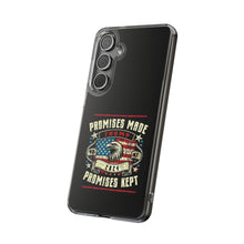 DistinctInk Hybrid (Acrylic/TPU) Clear Slim Fit Case for Apple iPhone | Trump: Promises Made, Promises Kept - Conservative