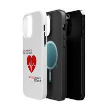 DistinctInk ToughCase for Apple iPhone, Compatible with MagSafe Charging - Cute Enough To Stop Your Heart Skilled Restart