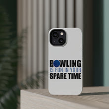 DistinctInk ToughCase for Apple iPhone, Compatible with MagSafe Charging - Bowling is Fun In Your SPARE Time