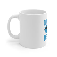 DistinctInk Glossy White Coffee / Tea Mug - Divers Do It Deeper