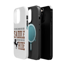 DistinctInk ToughCase for Apple iPhone, Compatible with MagSafe Charging - Climb into the Saddle, Ready for a Ride