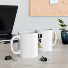 DistinctInk Glossy White Coffee / Tea Mug - Finish Your Beer. Sober People in India.