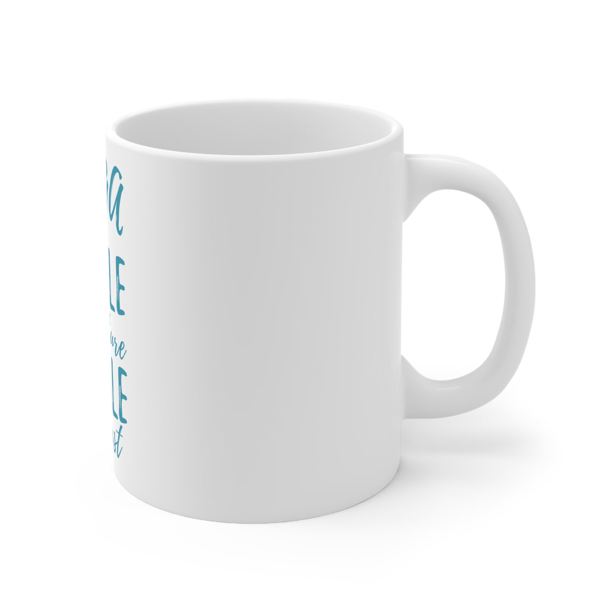 Glossy White Coffee / Tea Mug - Yoga Inhale the Future Exhale the Past, view 3