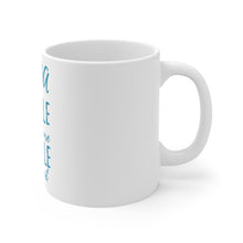 DistinctInk Glossy White Coffee / Tea Mug - Yoga Inhale the Future Exhale the Past