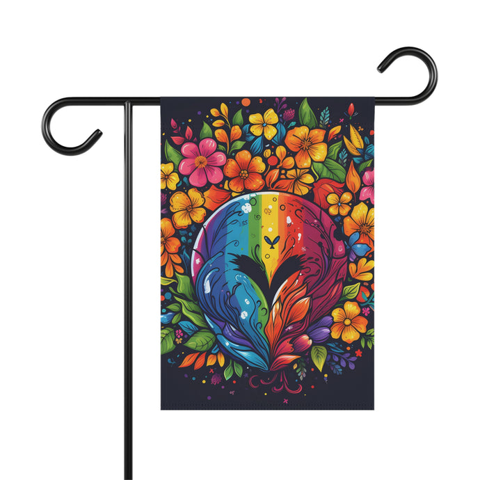 DistinctInk Garden & House Banner Flag with A World of Possibilities Design for LGBTQ+ Pride