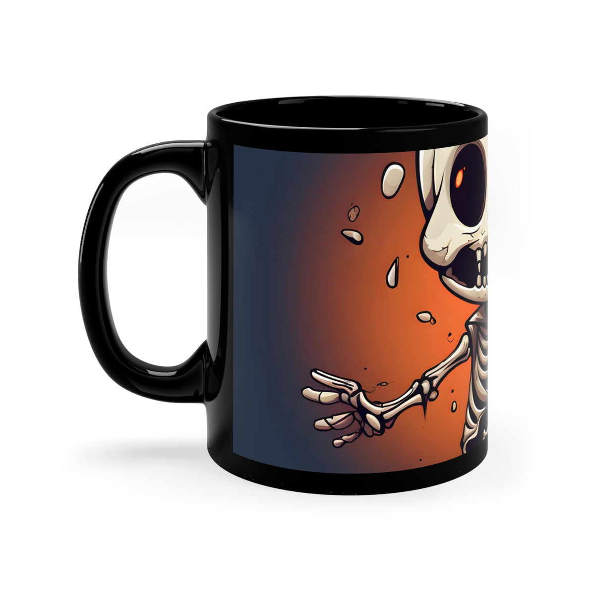Black Coffee Mug - Skelly's Halloween Bash for Halloween, view 2