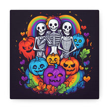 DistinctInk Canvas Wall Art with Exploring Inner Knowledge for Halloween LGBTQ+ Pride