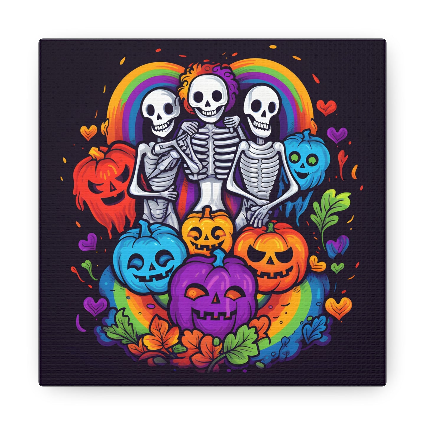 DistinctInk Canvas Wall Art with Exploring Inner Knowledge for Halloween LGBTQ+ Pride