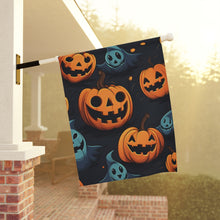 DistinctInk Garden & House Banner Flag with Nightly Fright of Bats and Ghouls Design for Halloween