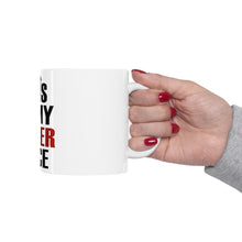 DistinctInk Glossy White Coffee / Tea Mug - This is My POKER Face
