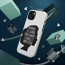 DistinctInk ToughCase for Apple iPhone, Compatible with MagSafe Charging - My Mind is Cleaner Than a Man's I Change It