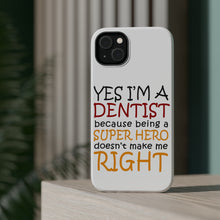 DistinctInk ToughCase for Apple iPhone, Compatible with MagSafe Charging - Yes I'm a Dentist Super Hero