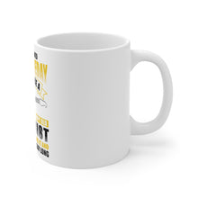 DistinctInk Glossy White Coffee / Tea Mug - Never Dreamed I'd Be Grumpy Old Guitarist