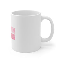 DistinctInk Glossy White Coffee / Tea Mug - More Fun More Sun