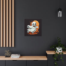 DistinctInk Canvas Wall Art with Silly Specter Sprites for Halloween