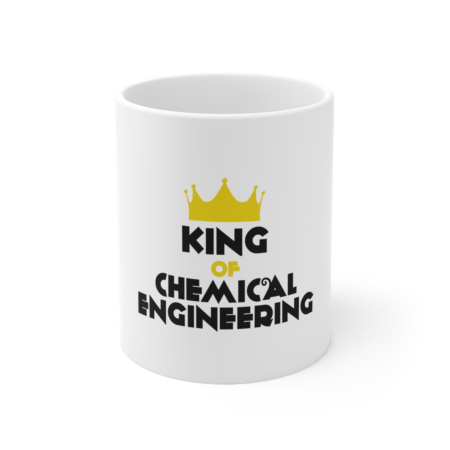 DistinctInk Glossy White Coffee / Tea Mug - King of Chemical Engineering