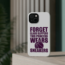 DistinctInk ToughCase for Apple iPhone, Compatible with MagSafe Charging - Forget Glass Slippers Princess Wears Sneakers