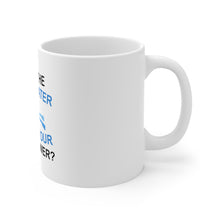 DistinctInk Glossy White Coffee / Tea Mug - I Breathe Underwater What's Your Superpower