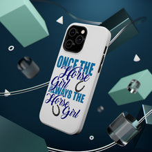 DistinctInk ToughCase for Apple iPhone, Compatible with MagSafe Charging - Once The Horse Girl Always The Horse Girl